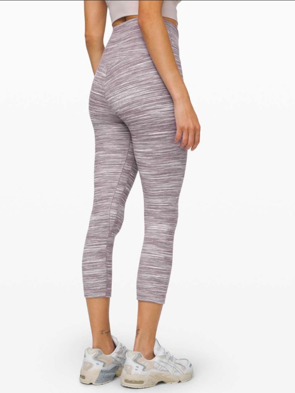 Lululemon Align Crop 21" Mini Space Dye Herringbone Jacquard Leggings 2